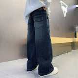 Boys' Casual Straight Wide-Leg Denim Jeans