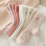 Socks children's plush socks floor long socks thickened women's midsole