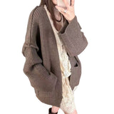 V-neck cardigan loose sweater