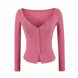 Long Sleeve V-Neck Bodycon Women's Two-Piece Dress Set