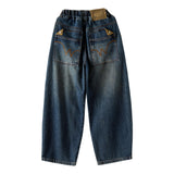 Casual Boys Spring Autumn Straight Leg Loose Fit Denim Jeans