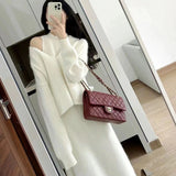 Style Knit Cami Dress Two Piece Set for Women