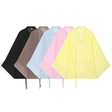 Loose knot buckle hanging long sleeved shirt for women