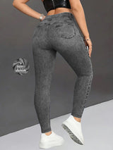 New Leopard Print Comfortable Casual Yoga Pants for Women, High Waist, Butt Lifting, Stretchy Long Pants