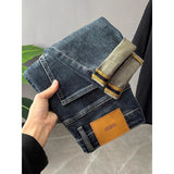 Style Splatter Ink Stretch Denim Slim Tapered Jeans