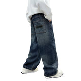 Boys Casual Autumn Denim Relaxed Fit Long Pants