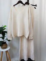 Style Knit Cami Dress Two Piece Set for Women
