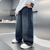Boys Casual Autumn Denim Relaxed Fit Long Pants