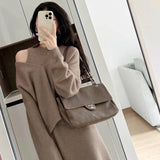 Style Knit Cami Dress Two Piece Set for Women