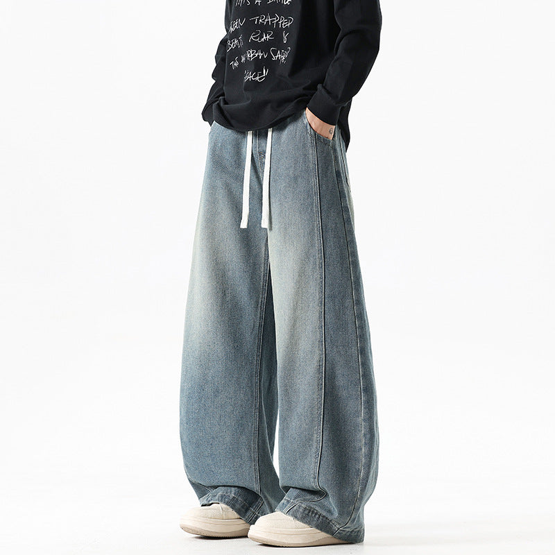 High Street Design Wide Leg Jeans for Men