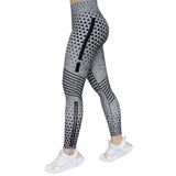 High Elastic Printed Yoga Pants for Women, High Waist, Tummy Control, Fitted Leggings, Gym Workout Bottoms