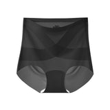 Seamless Ice Silk High Waist Tummy Control Shapewear Briefs for Women with  Cotton Gusset
