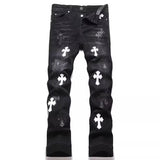 High Street Micro Flare Denim Pants Loose Fit Unisex