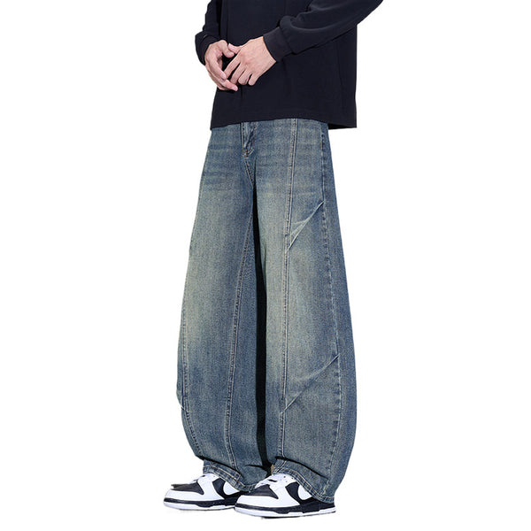 Men's Style Loose Wide Leg Denim Jeans
