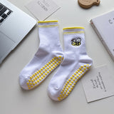 White yoga socks for women and adults
