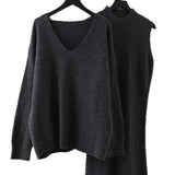Style Knit Cami Dress Two Piece Set for Women