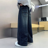 Boys' Casual Straight Wide-Leg Denim Jeans