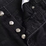 High Street Micro Flare Denim Pants Loose Fit Unisex