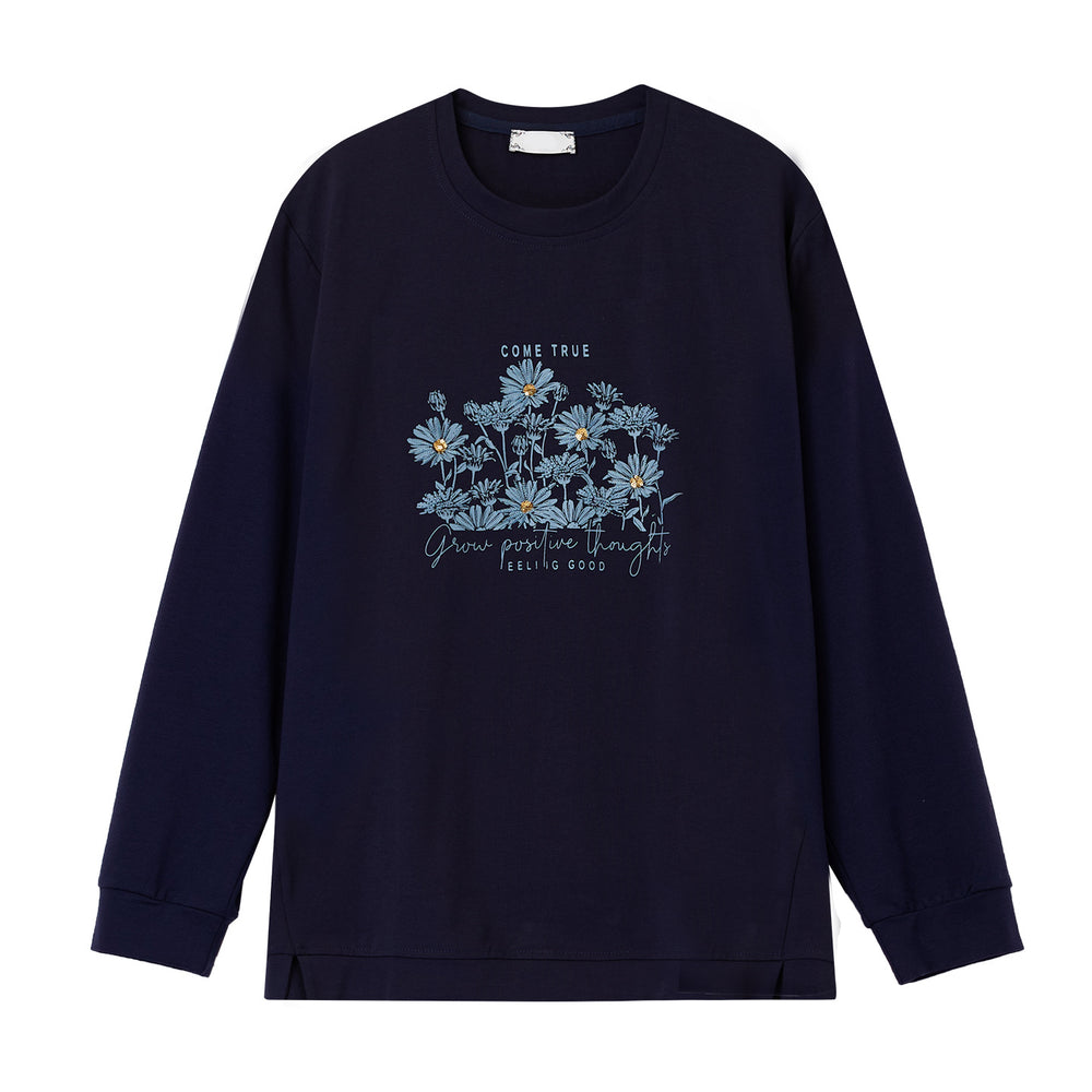Long sleeved T-shirt loose fitting women