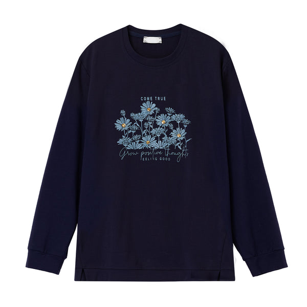 Long sleeved T-shirt loose fitting women