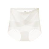 Seamless Ice Silk High Waist Tummy Control Shapewear Briefs for Women with  Cotton Gusset