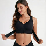 Women's Posture Correction Sports Bra, Jelly Pad Push Up Lifting Support, Breathable Anti-Sagging Plus Size Bra