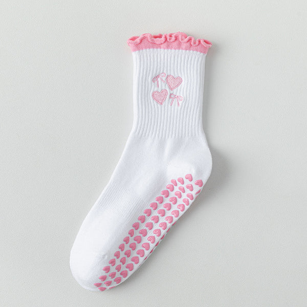 White yoga socks for women and adults