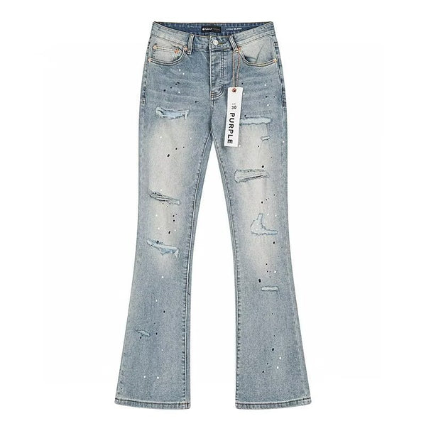 Flare Stretch Denim High Waist Zipper Jeans