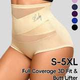 High waisted and abdominal underwear for women