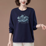 Long sleeved T-shirt loose fitting women