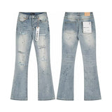 Flare Stretch Denim High Waist Zipper Jeans