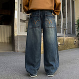 Casual Boys Spring Autumn Straight Leg Loose Fit Denim Jeans